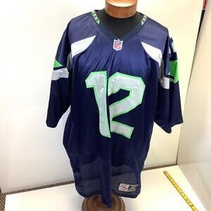 Mens 3XL Seahawks #12 Embroidered Authentic SW Jersey Seattle Seahawks Hurley